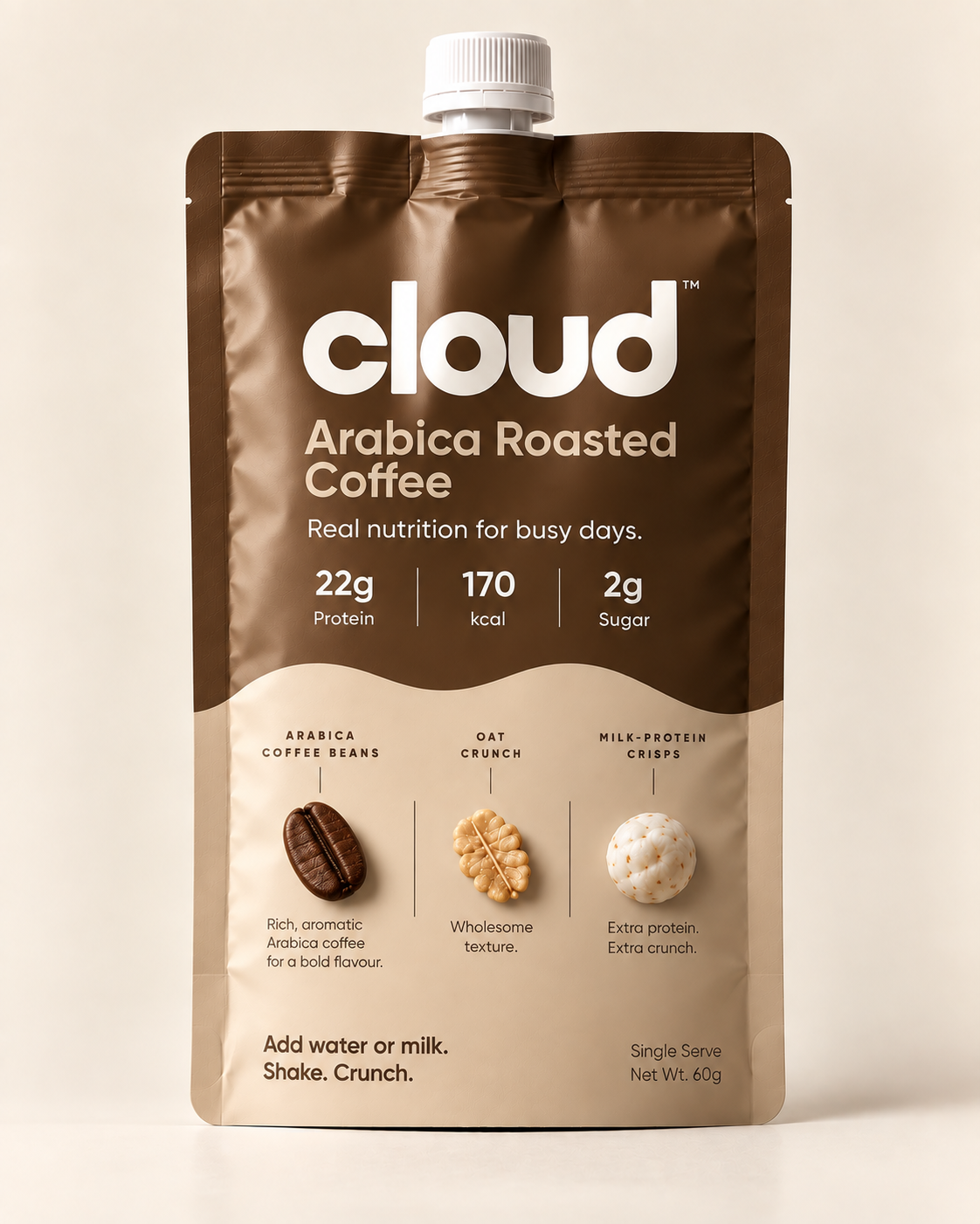 CLOUD Arabica Roasted Coffee concept pouch